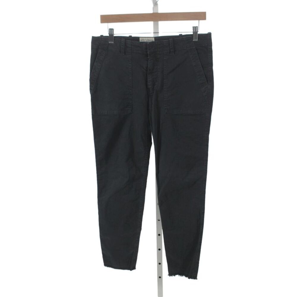 Nili Lotan Women Chino Pants Black Button Closure Size 4